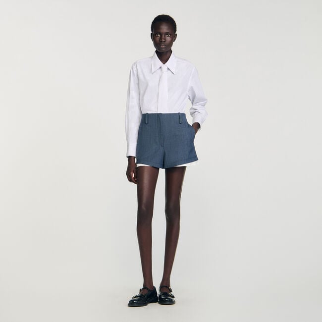 Gestreifte Shorts