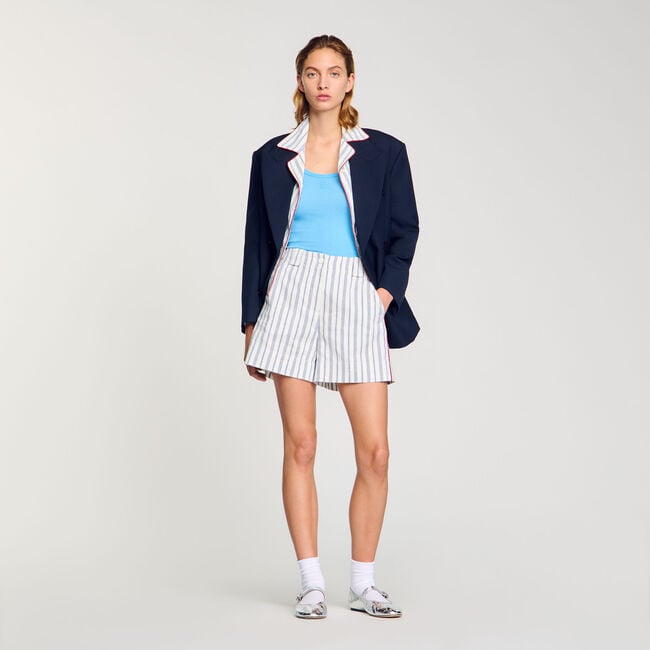 Gestreifte Shorts