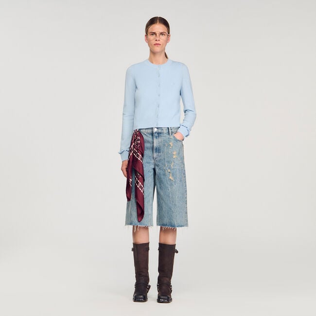 Cardigan mit Volants