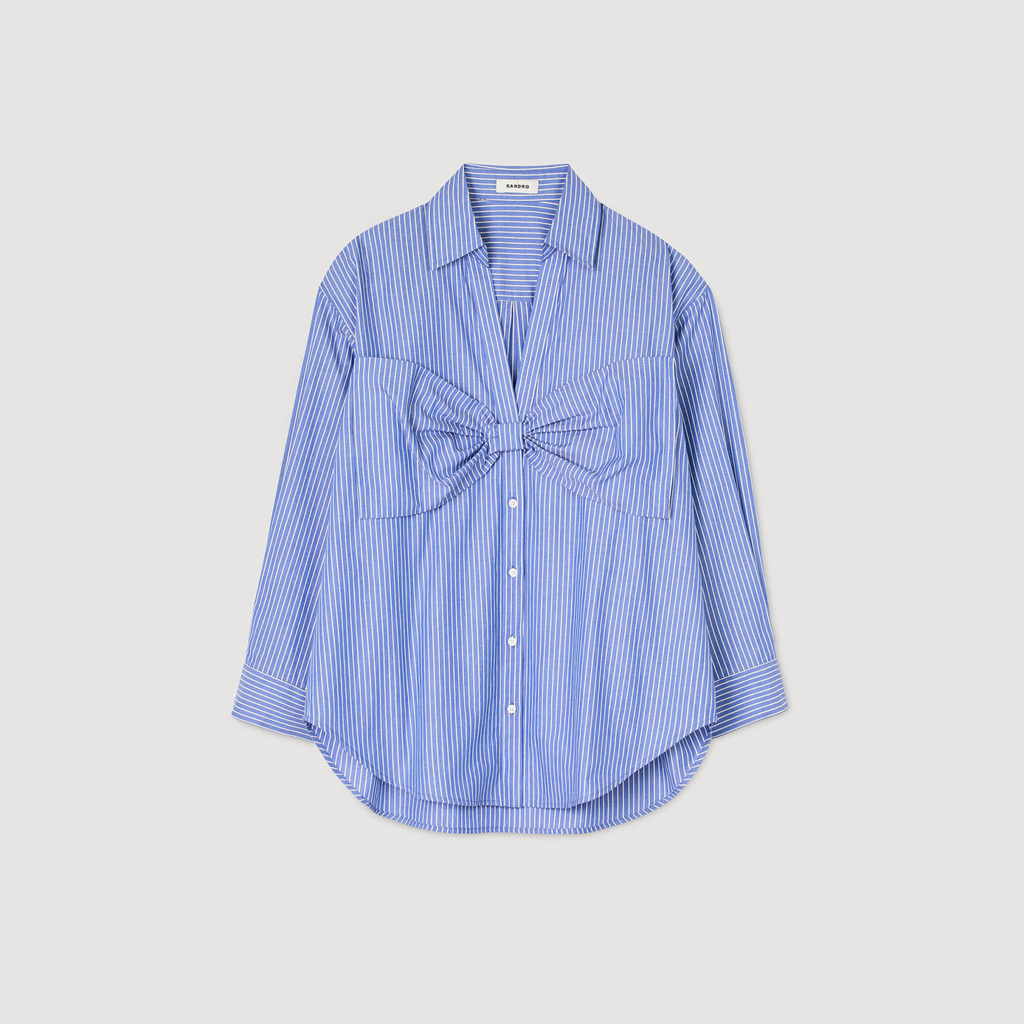 Oversize-Hemd mit Schleife