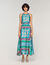 Langes Kleid mit Blumendruck