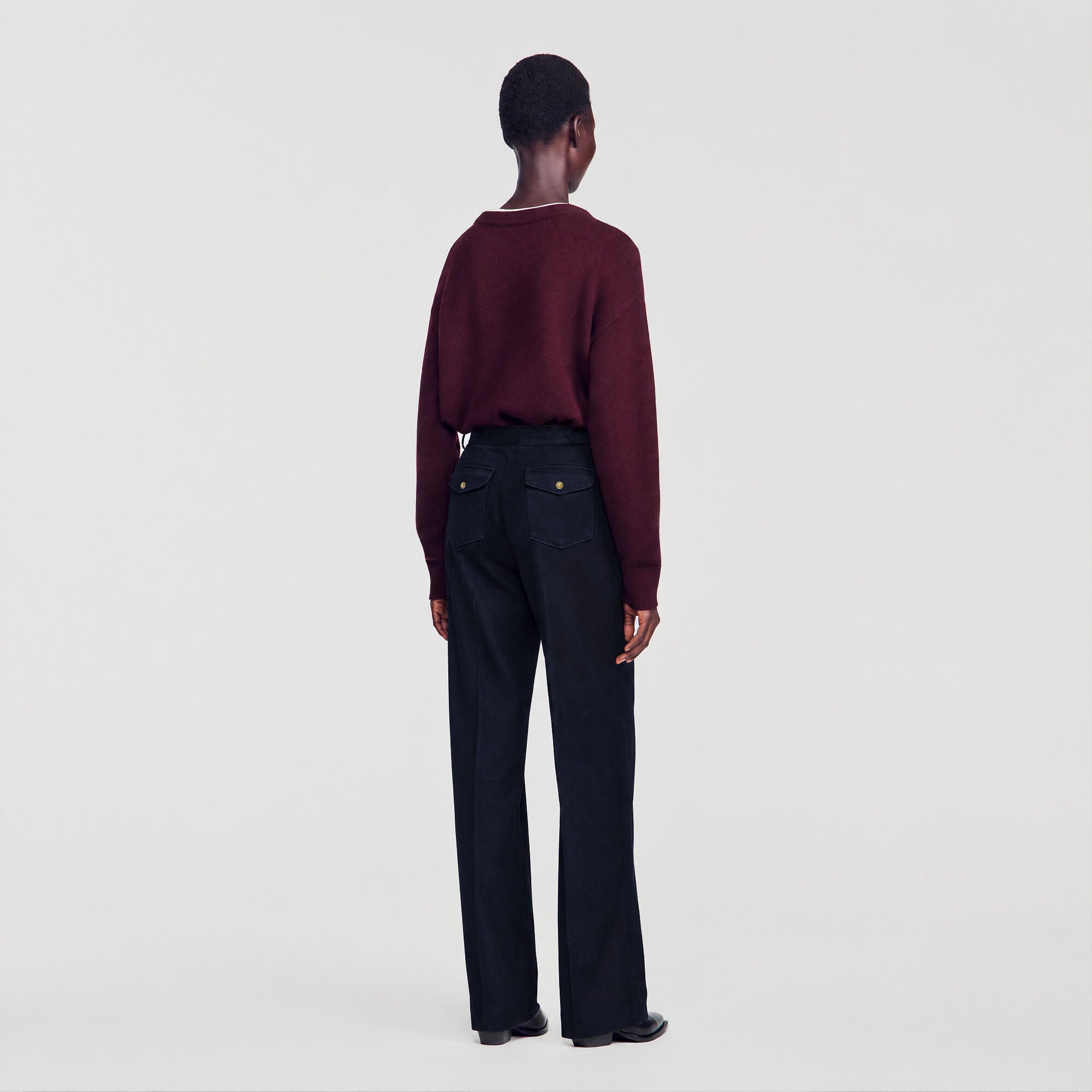 Weite Jeans mit hohem Bund - Damen | Sandro