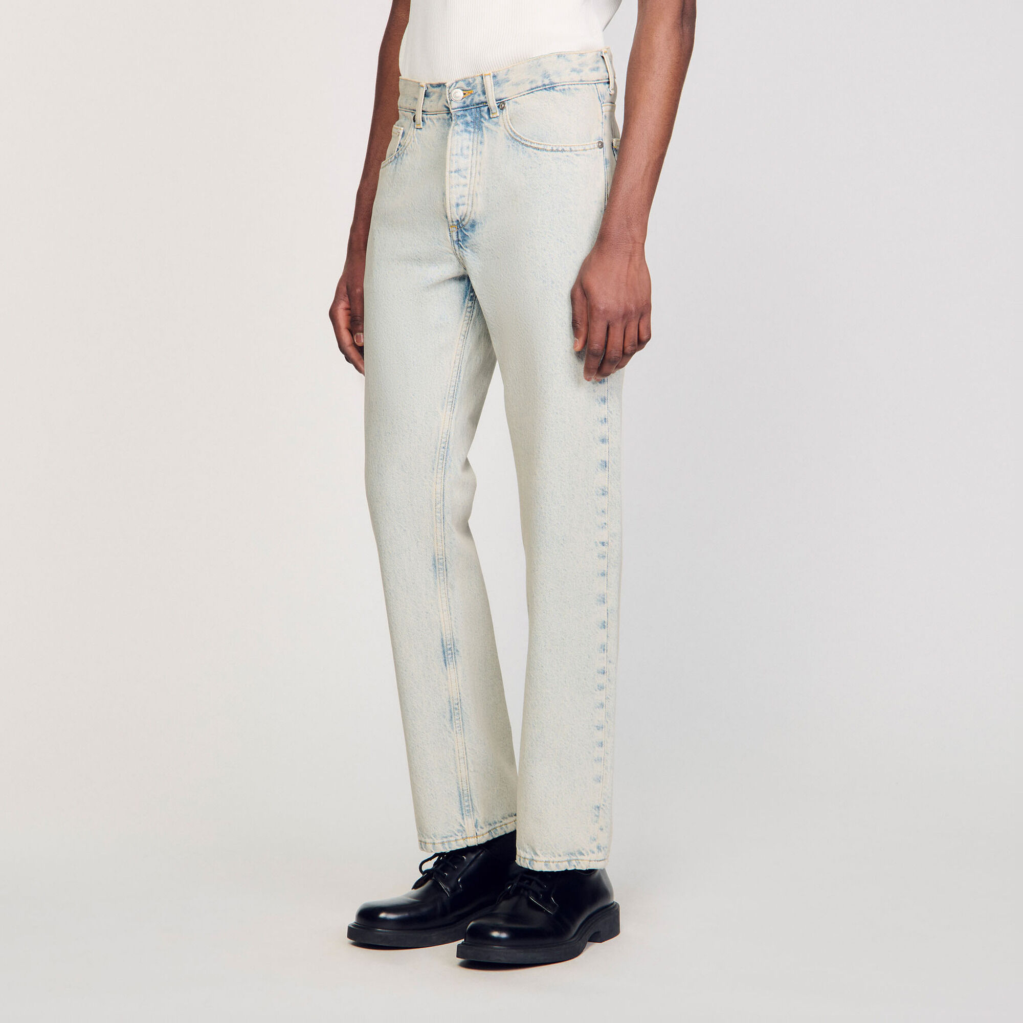 Verwaschene Regular-Fit-Jeans - Herren | Sandro