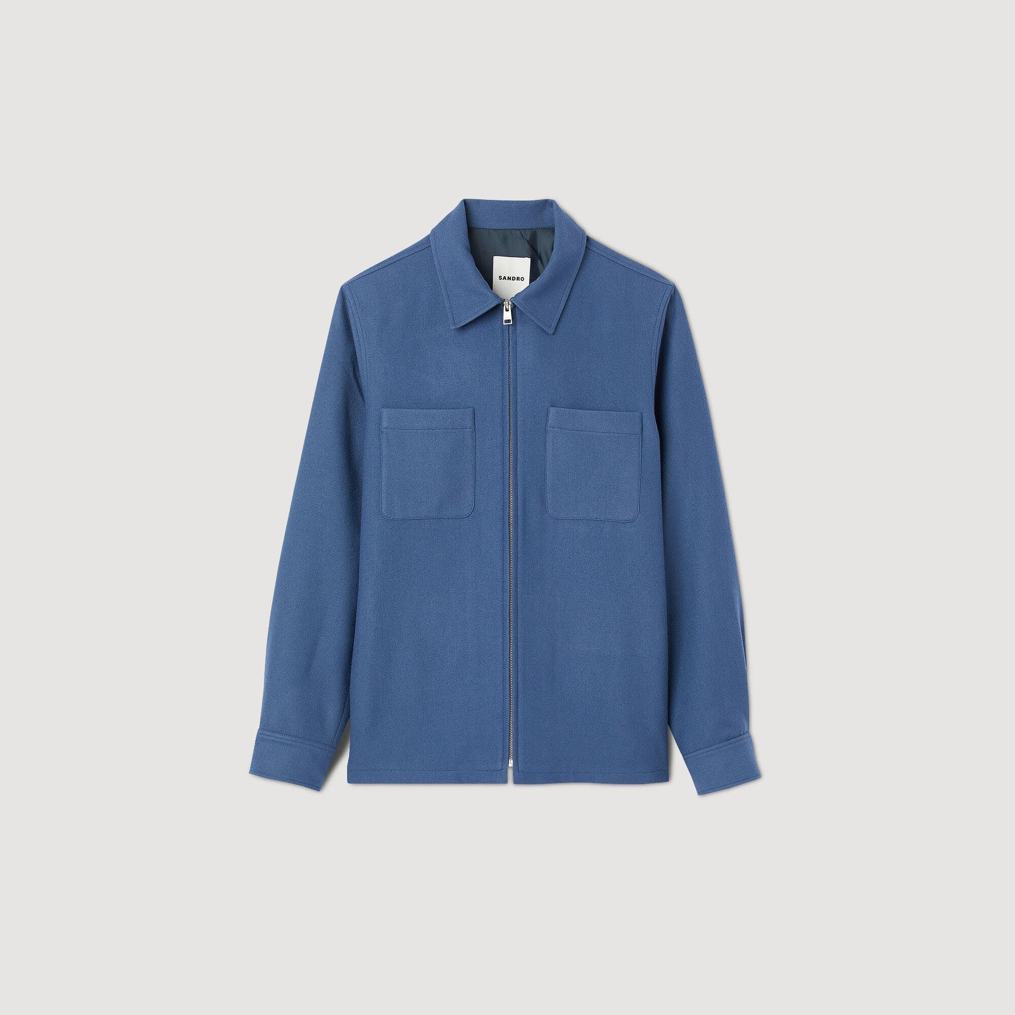 Overshirt aus Wolle
