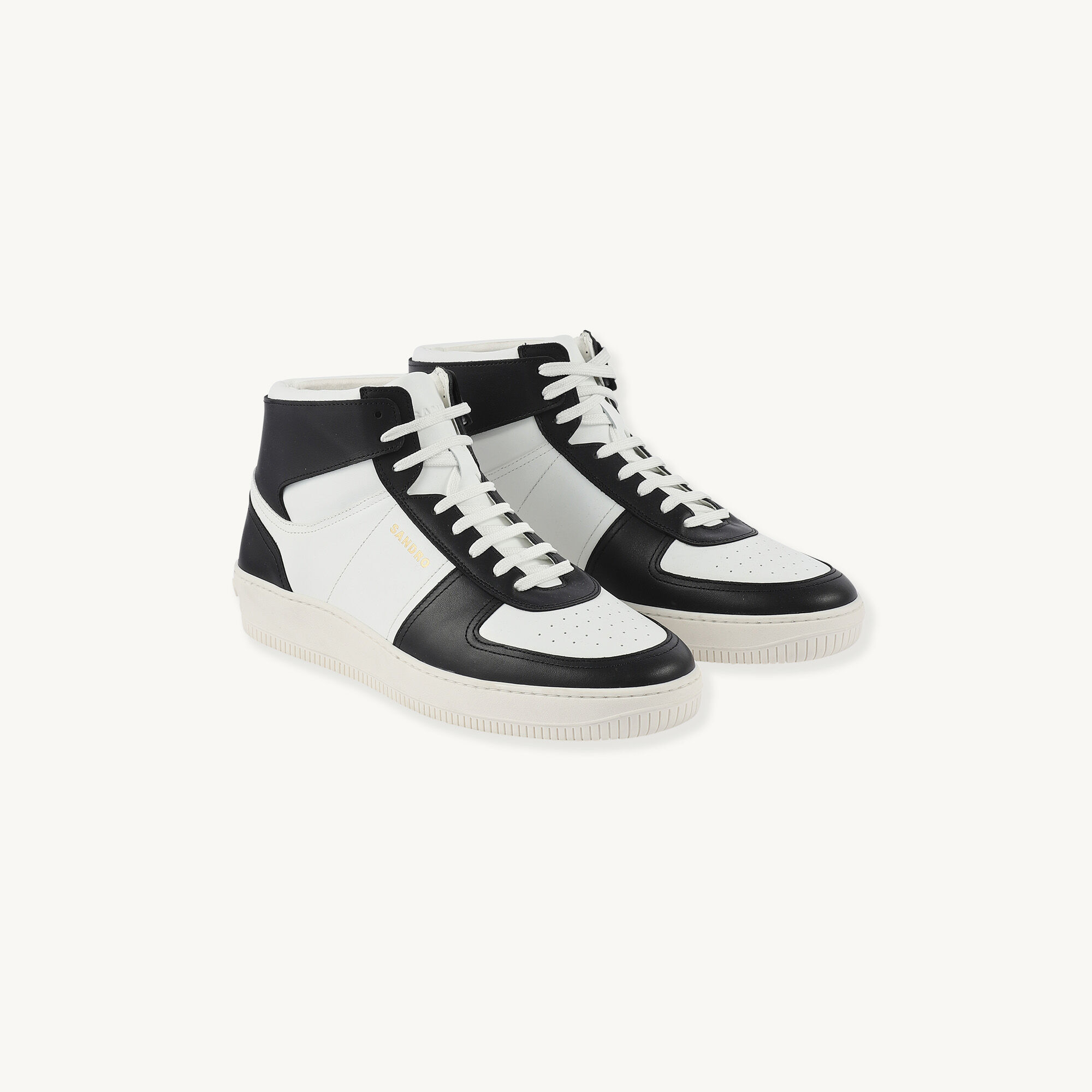Hoher Sneaker aus Leder