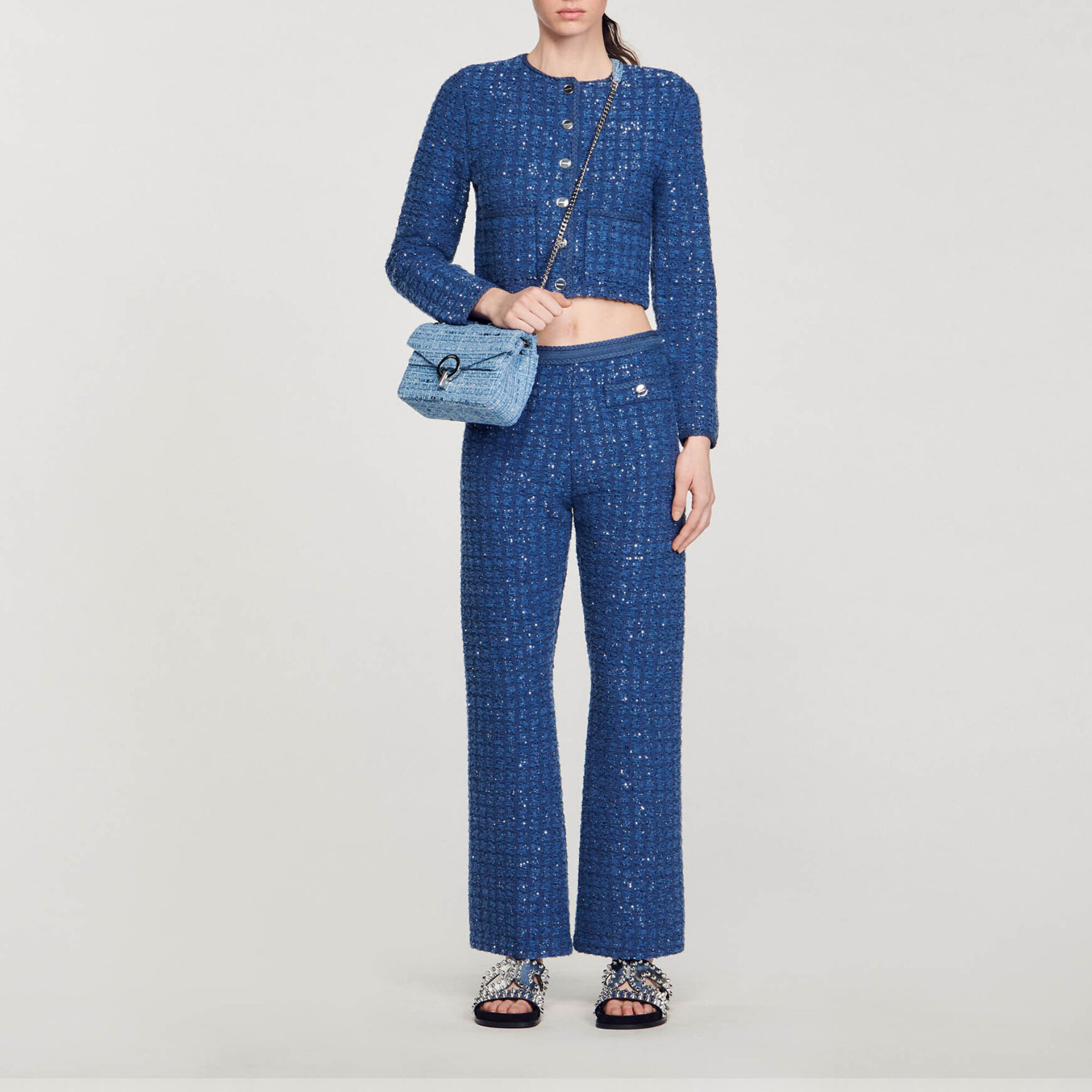 Sac sandro bleu outlet