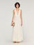Langes Plisseekleid