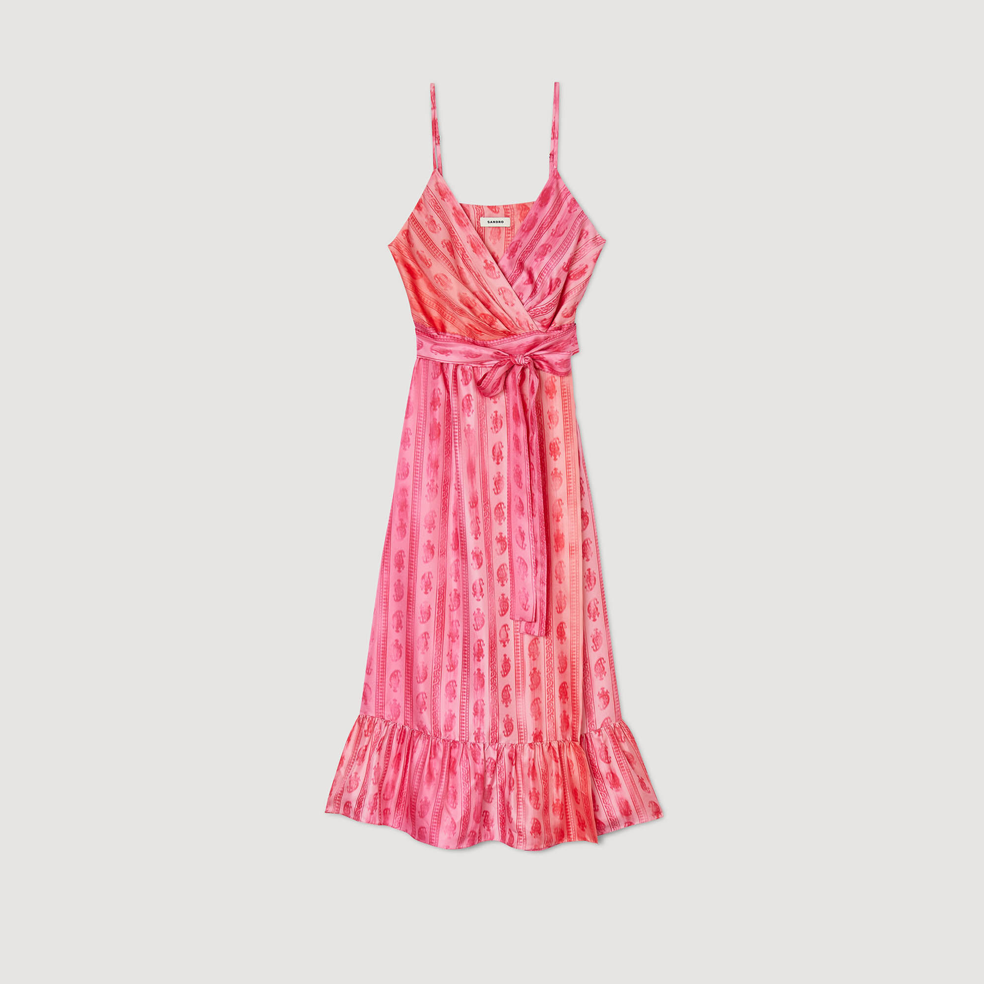 Midikleid mit Bindeg&uuml;rtel