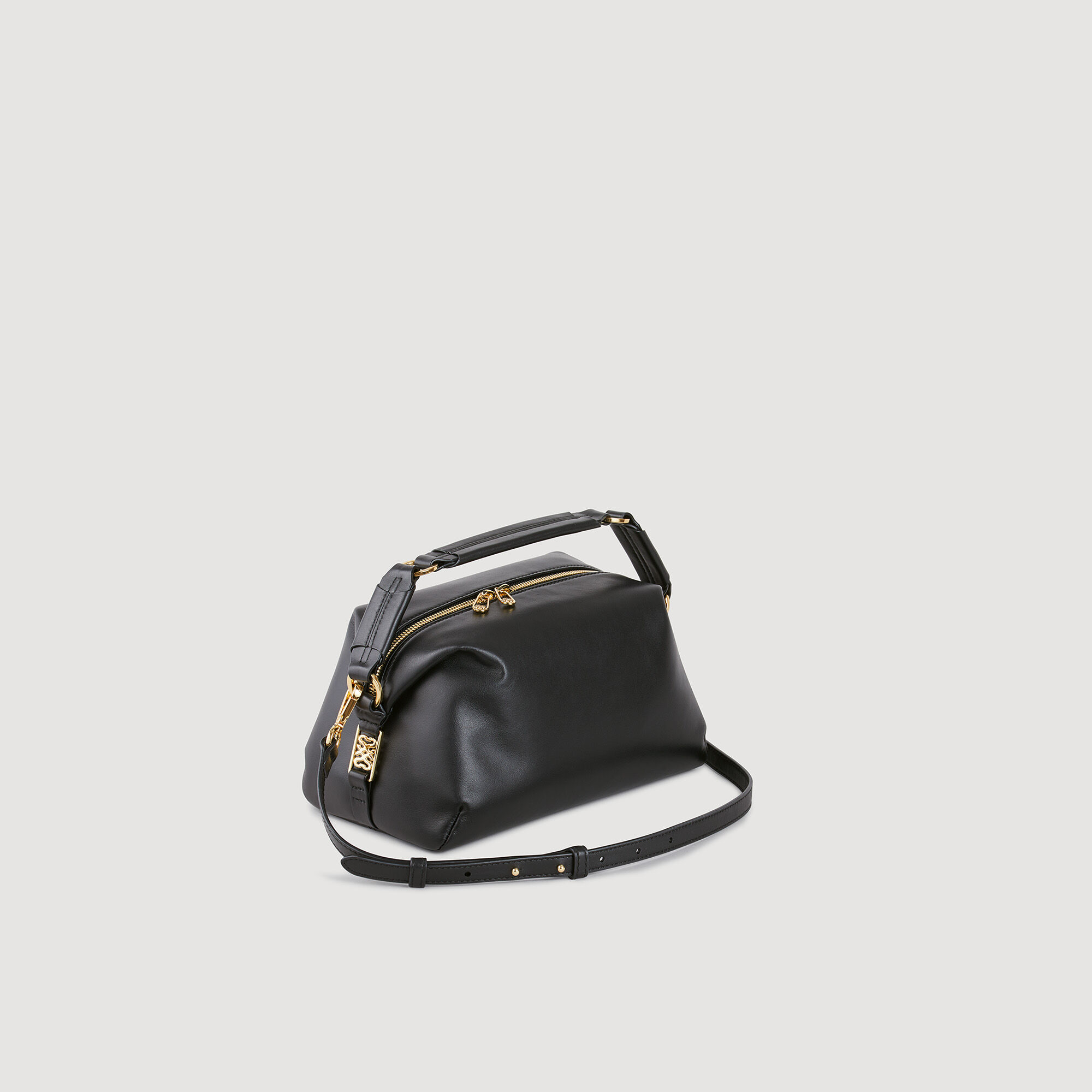 Ledertasche schwarz grau fur Damen Sandro Paris