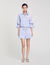 Gestreifte Shorts mit Blumendetail