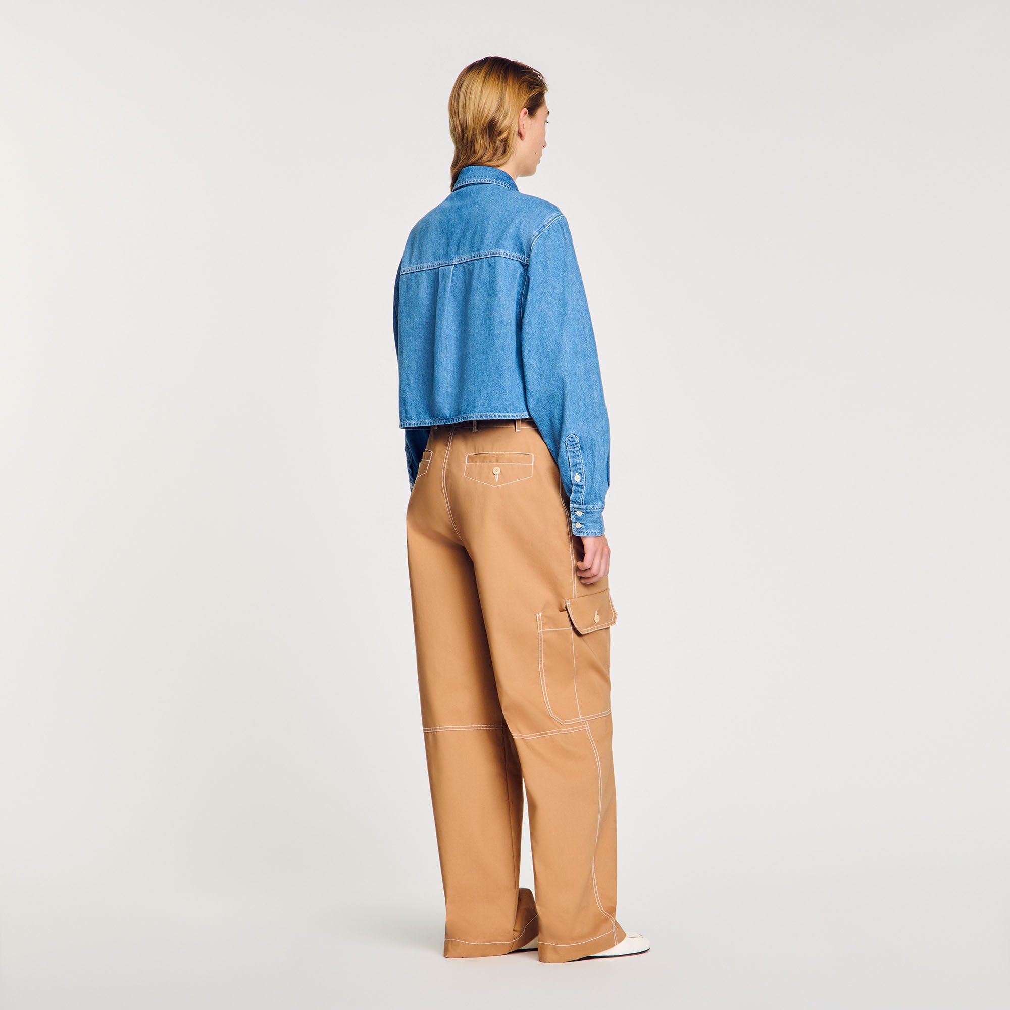 Kurzes Hemd aus Denim