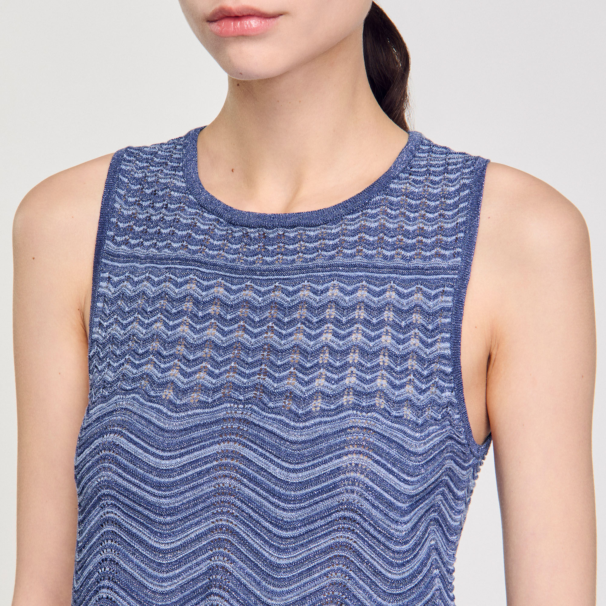Pullover aus glitzerndem Strick