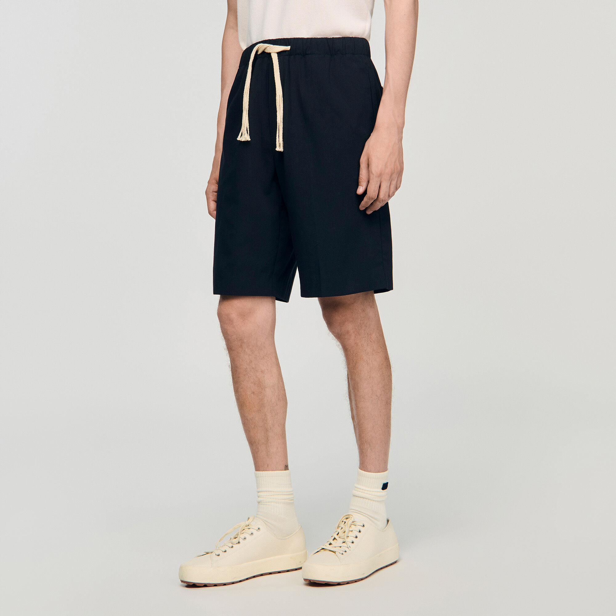 Baumwollshort mit elastischem Bund