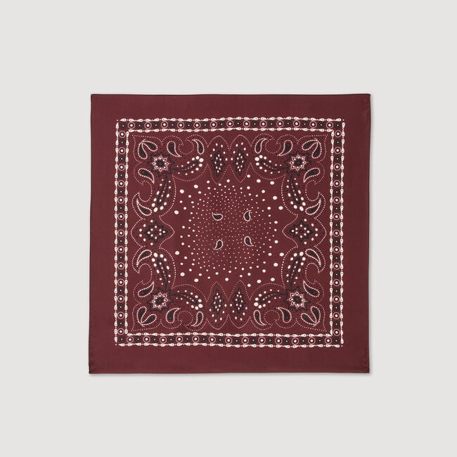 Seidenhalstuch mit Bandana-Print