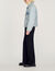 Denim-Blouson mit aus Molton