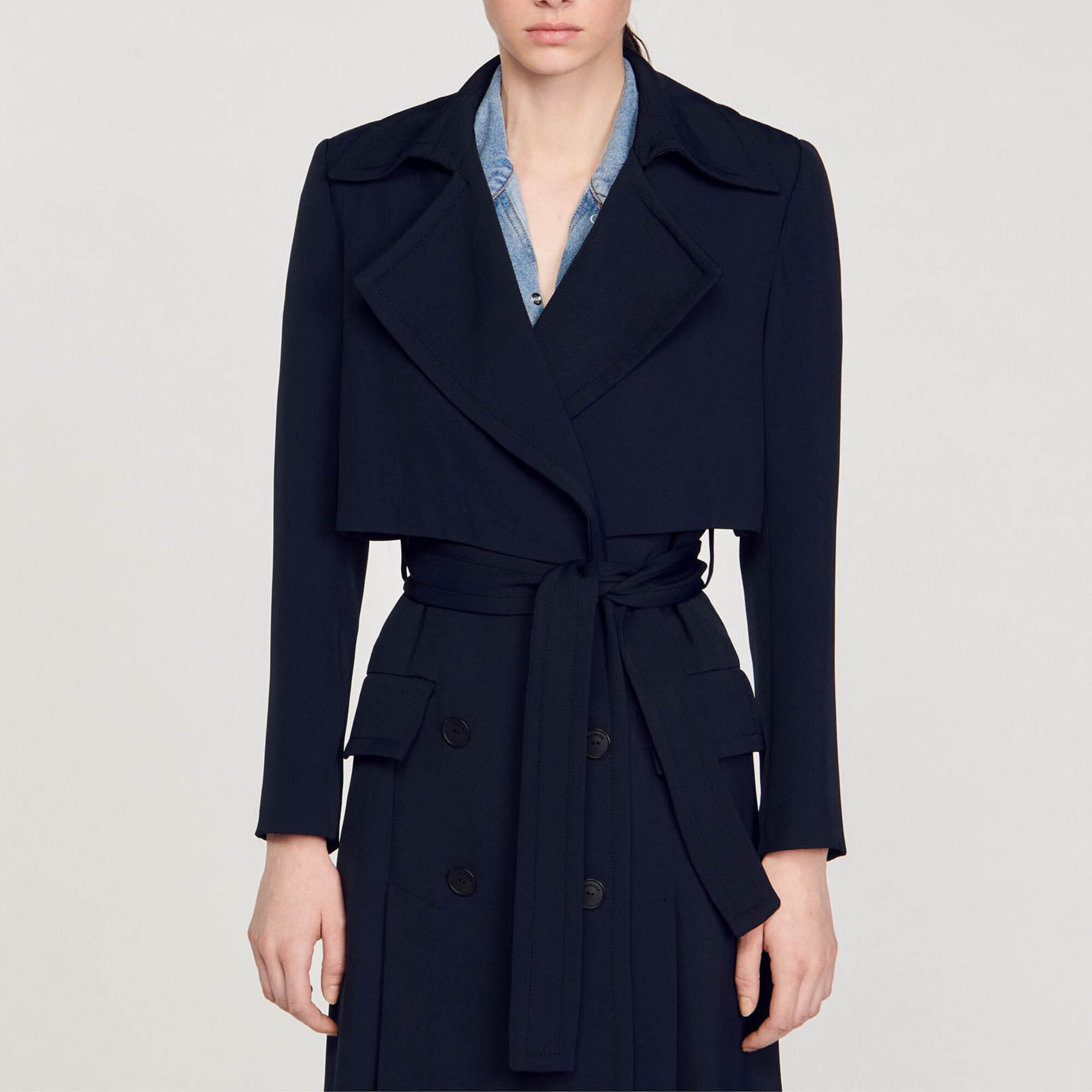 Langer Trenchcoat