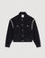 Oversize-Jeansjacke mit Strass