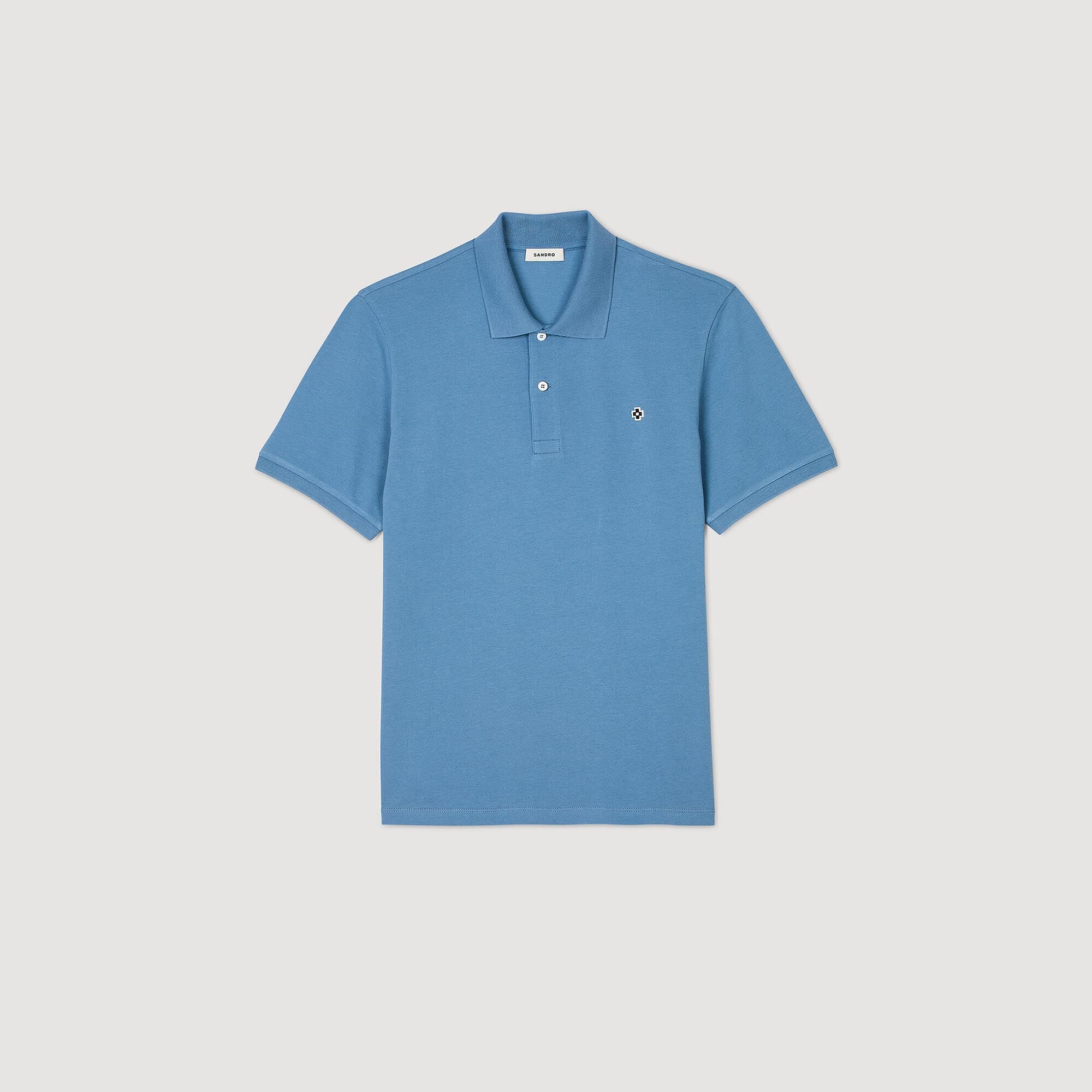 Polo mit Square-Cross-Aufnäher