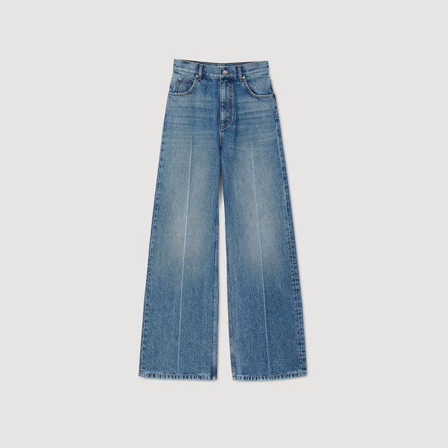 Ausgewaschene Jeans