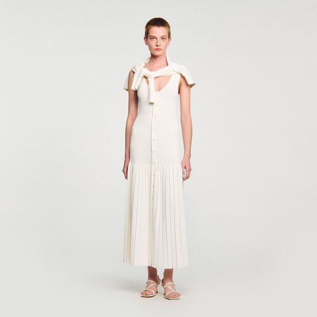 Langes Strickkleid