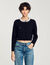 Cardigan mit Perlenkragen