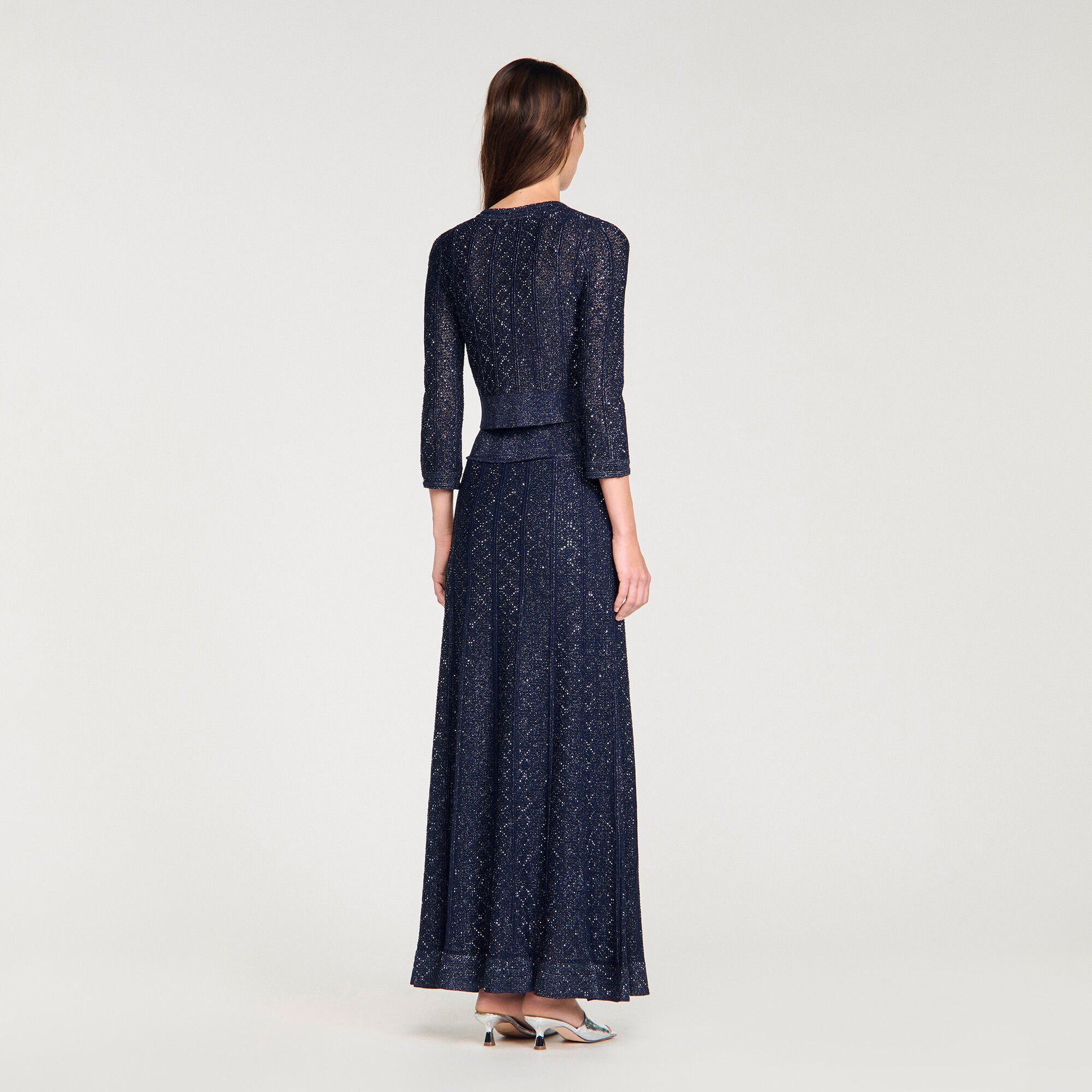 Kurzer Cardigan mit Strass