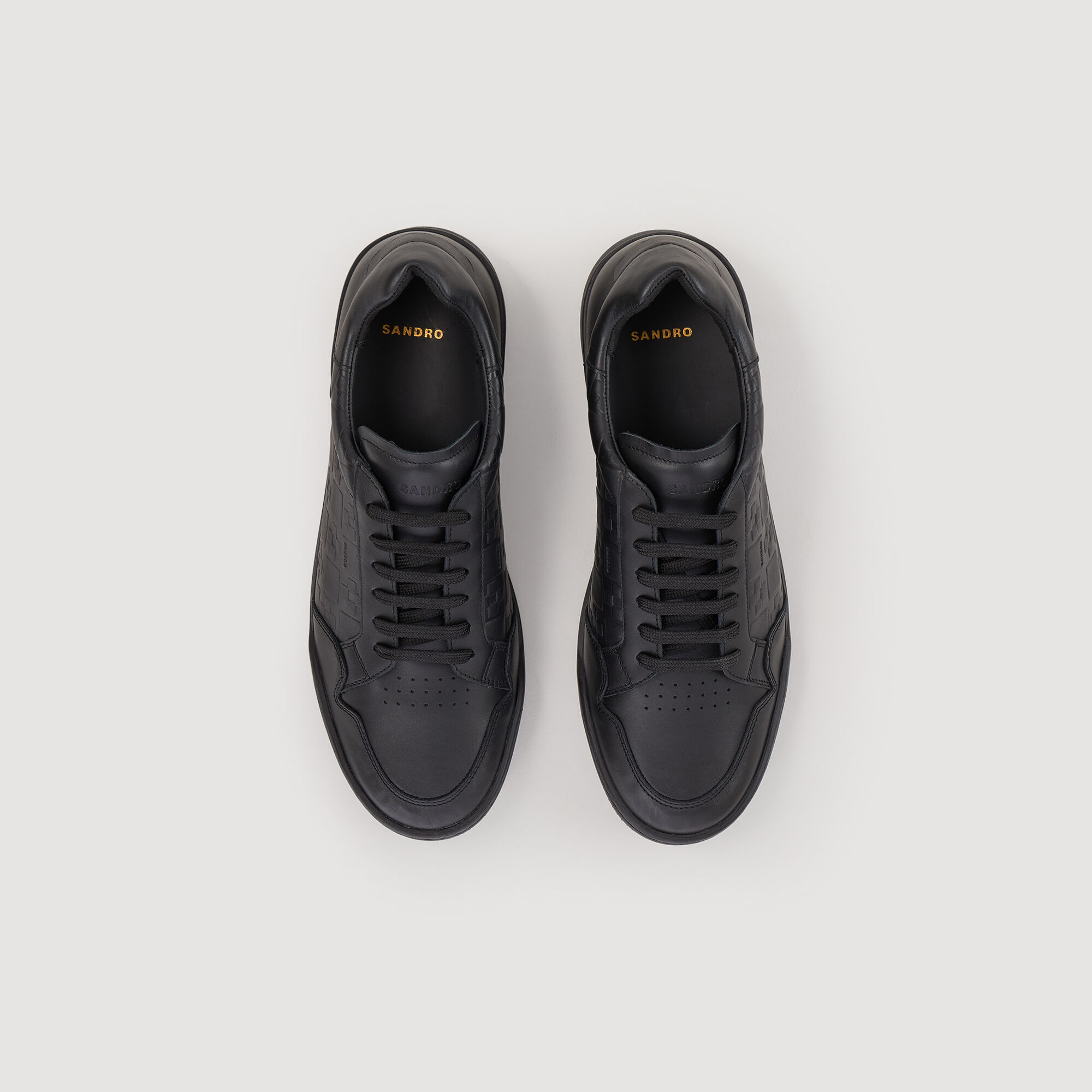 Sneaker aus Leder mit Square Cross