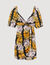 Kurzes Kleid mit Hawaii-Print