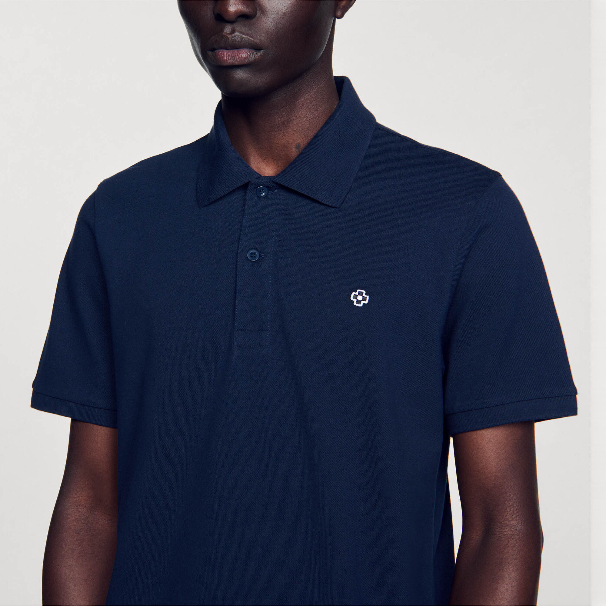 Polo mit Square-Cross-Aufn&auml;her - Herren | Sandro