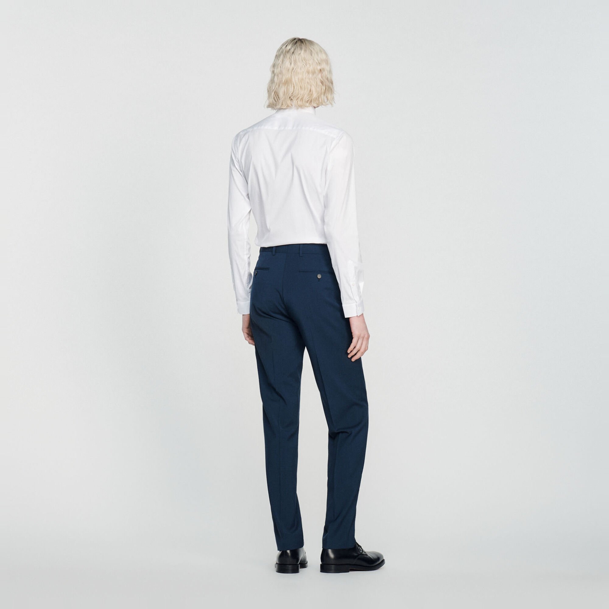 Anzughose aus Stretch-Wolle