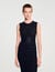 Langes Strickkleid mit Nieten