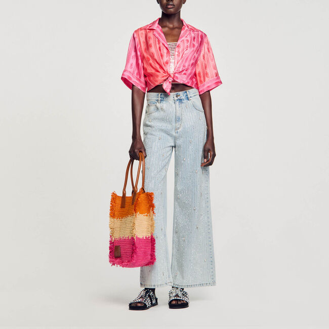 Hemdbluse mit Paisley-Print