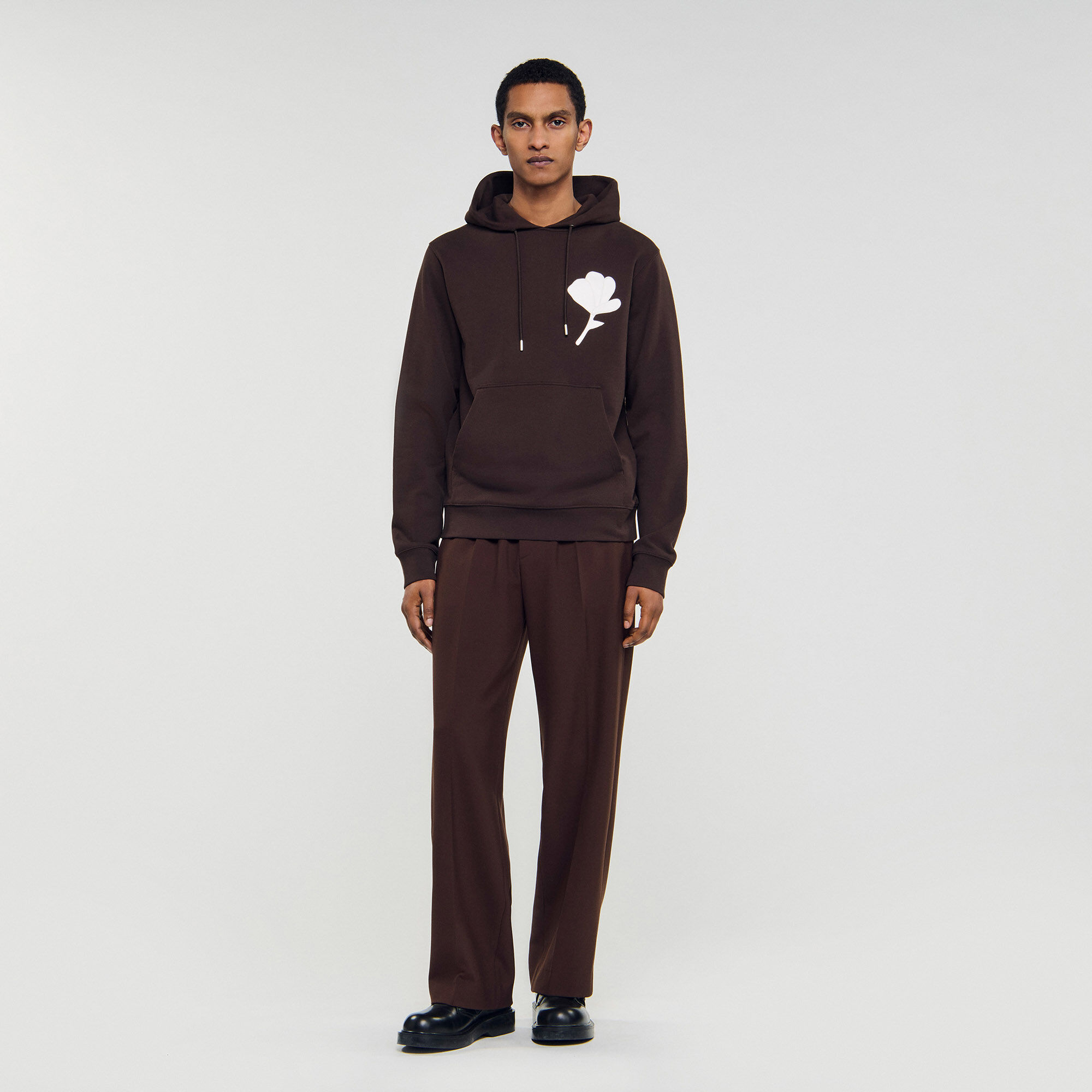 Sweatshirt mit Blumen-Patch