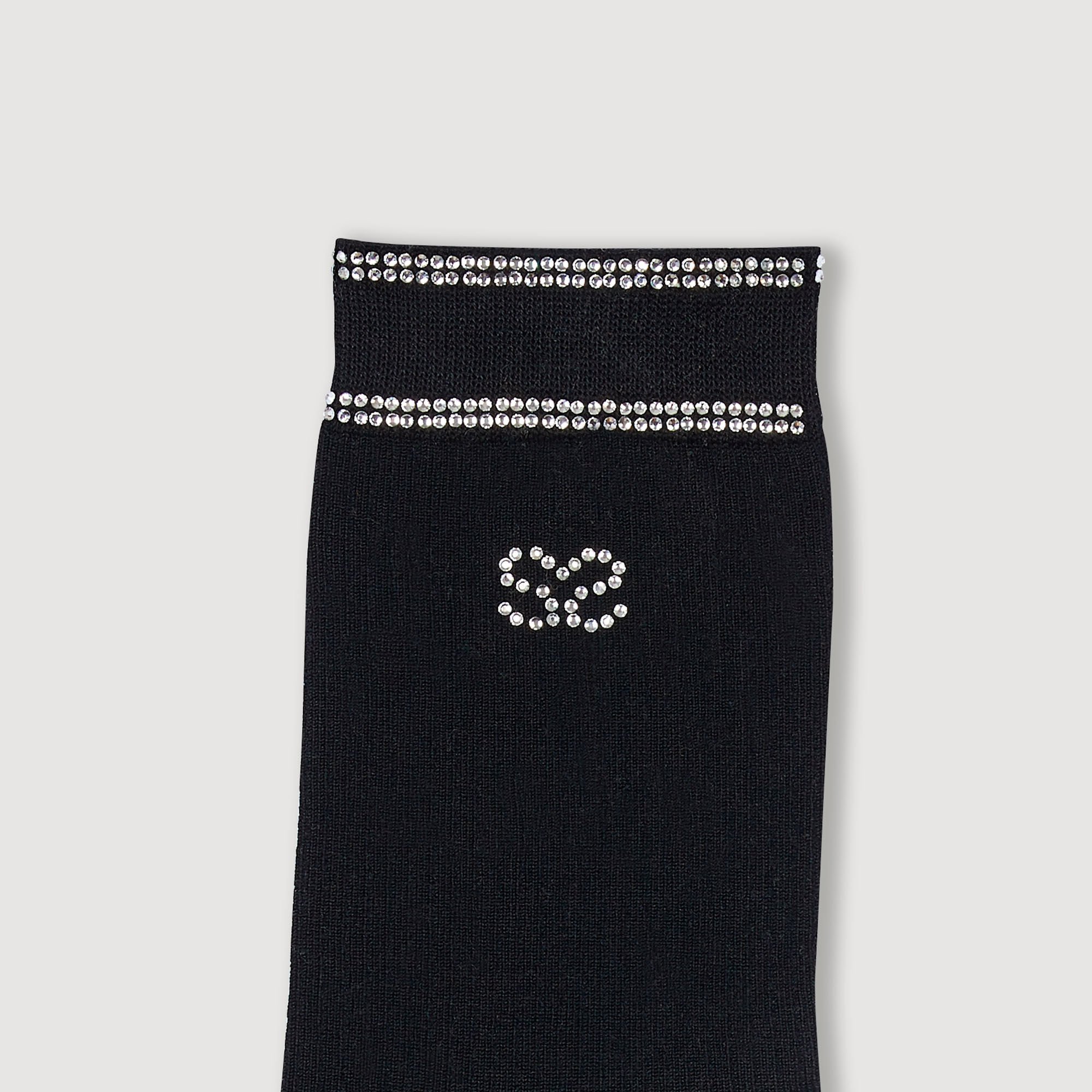 Socken mit Strass-Verzierung