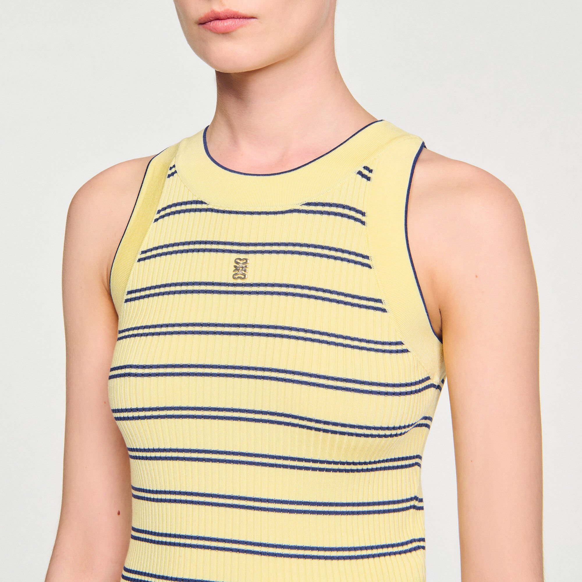 Gestreiftes Stricktop