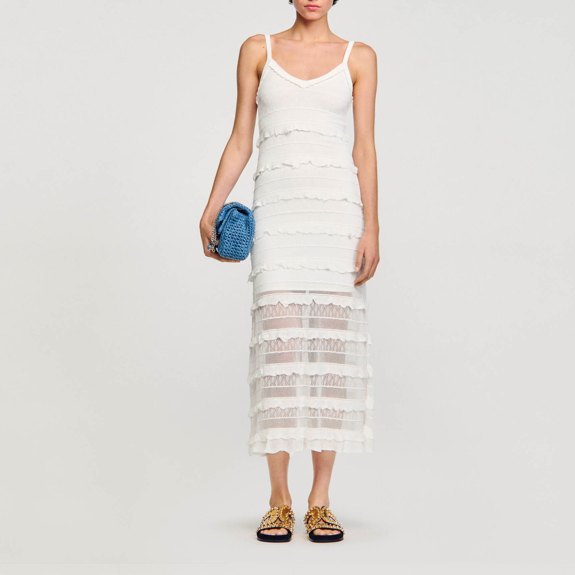 Sandro white dress discount