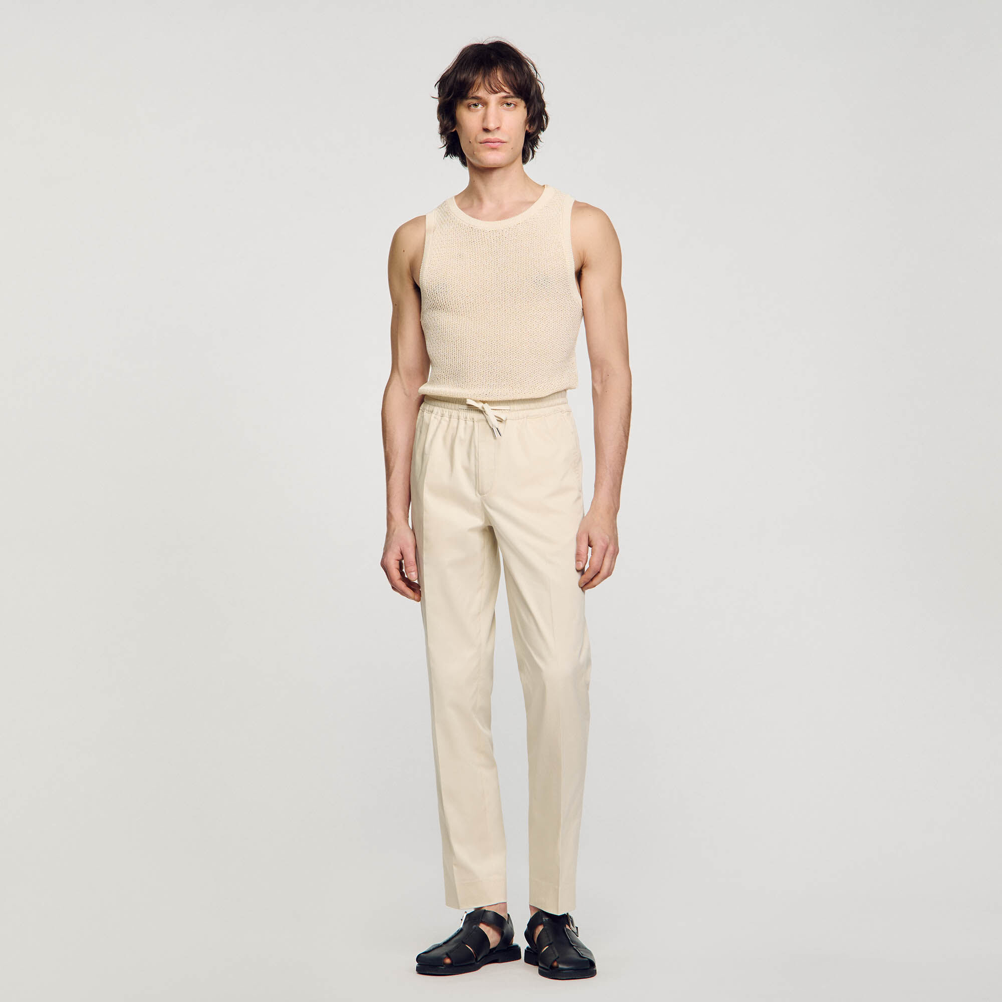 Elastische Hose mit geradem Schnitt
