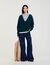 Trompe-l'Œil-Pullover aus Strick
