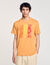 Baumwoll-T-Shirt mit Wellenmuster
