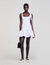 Kurzes Kleid aus Materialmix