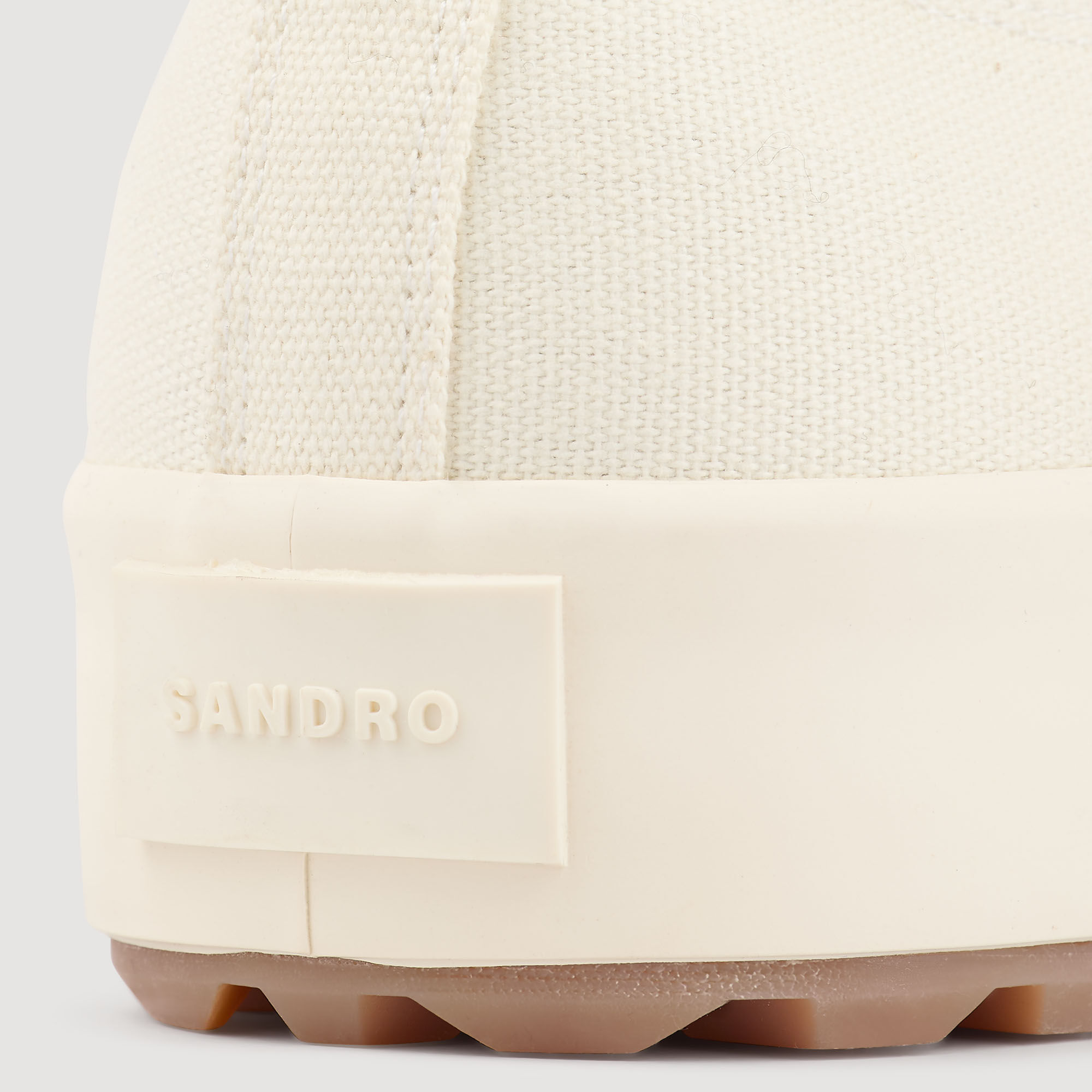 Niedrige Sneakers aus Leinen