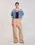 Jeansjacke mit Nieten