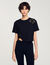 T-Shirt mit Blumenstickerei