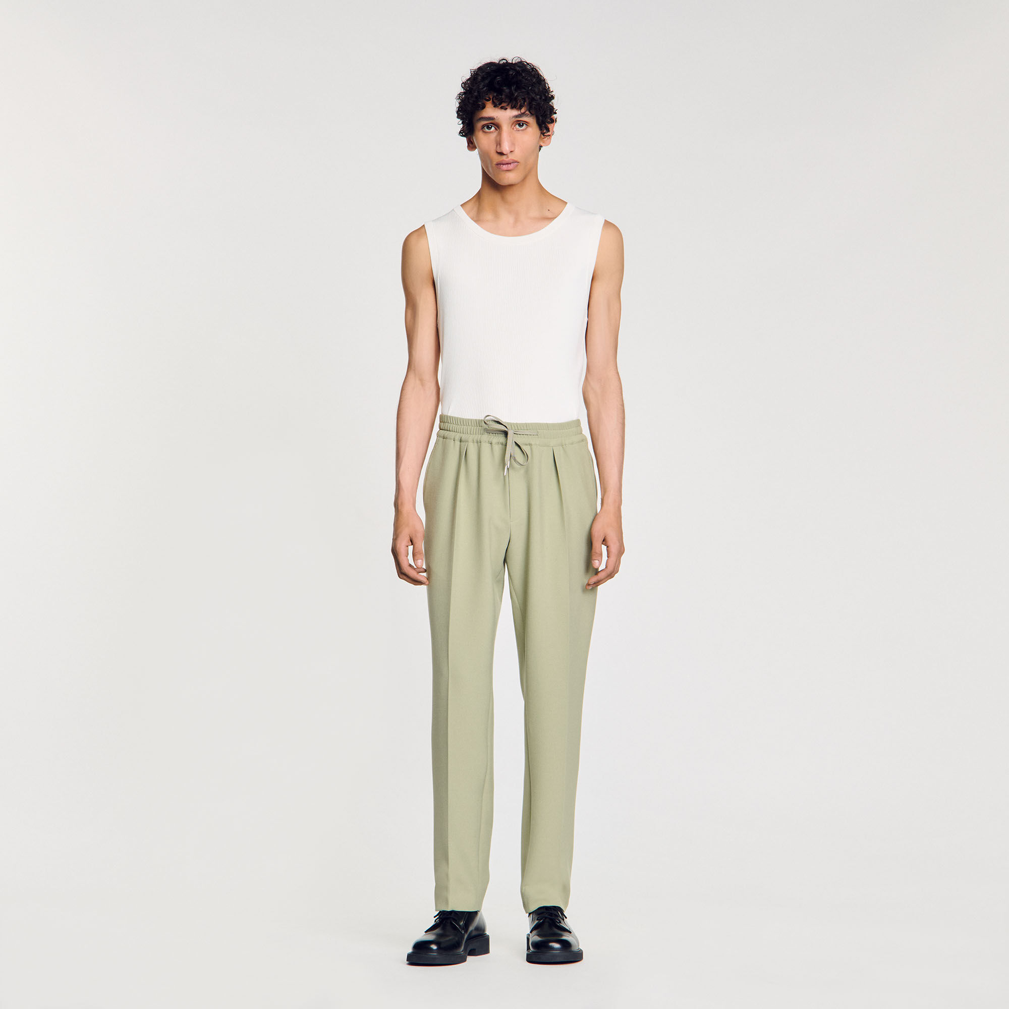 Gerade Hose mit Gummizug