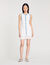 Kurzes Strickkleid mit Volant