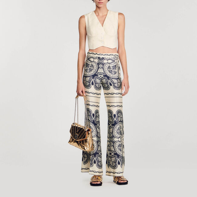 Fließende bedruckte Hose