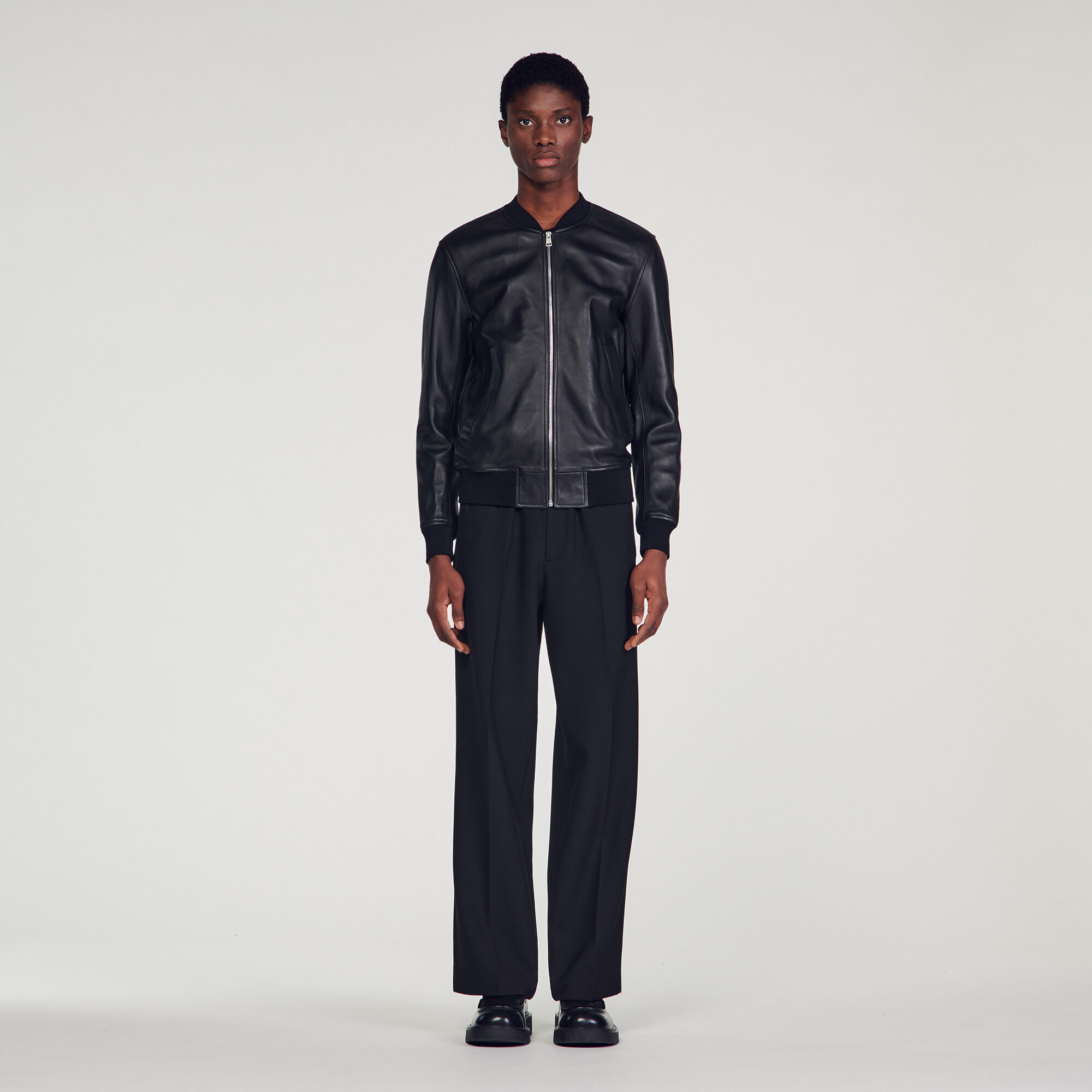 Sandro biker jacket store
