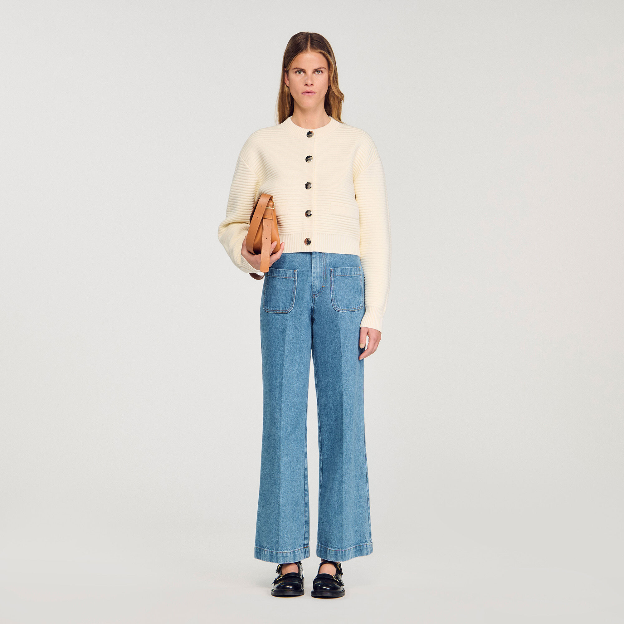 Cardigan aus texturiertem Strick