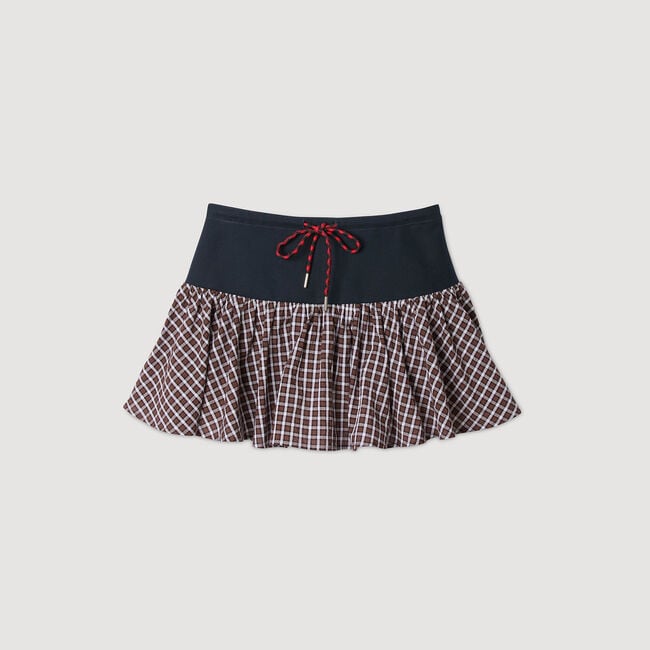 Karierter Skort