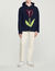 Kapuzenhoodie mit Tulpen-Stickerei